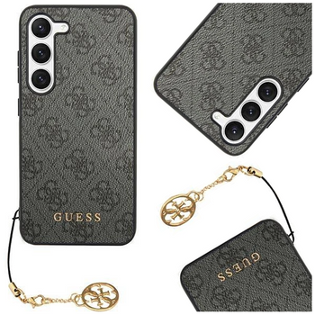 Etui Guess 4G Charms Collection na Samsung Galaxy S24 Ultra - czarne