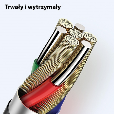 USAMS KABEL DO LIGHTNING DO TELEFONÓW APPLE 1M Z FUNKCJĄ SZYBKIEGO