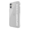 SuperDry Snap iPhone 12 mini Clear Case biały/white 42593