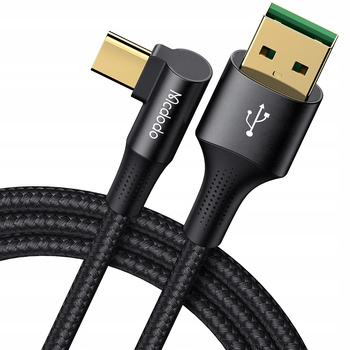 MCDODO KABEL USB-C KĄTOWY SZYBKIE ŁADOWANIE DO SAMSUNG USB TYP C 6A 65W 1M