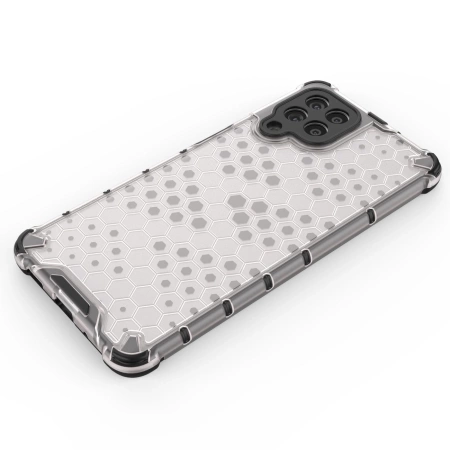 HURTEL HONEYCOMB ETUI POKROWIEC DO SAMSUNG GALAXY M53 5G Z ŻELOWĄ RAMKĄ