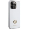 Etui Guess Strass Metal Logo do iPhone 15 Pro Max - srebrne