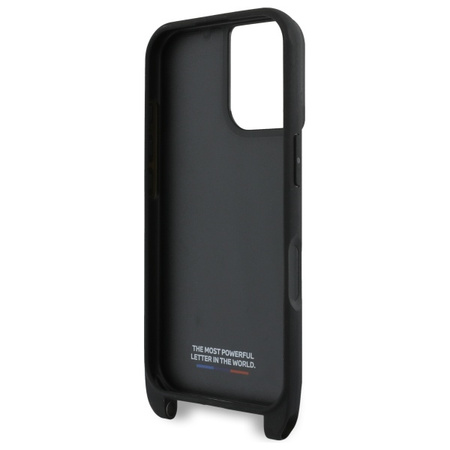 BMW BMHCP16M23PSCCK iPhone 16 Plus 6.7  czarny/black hardcase M Edition Carbon Stripe & Strap