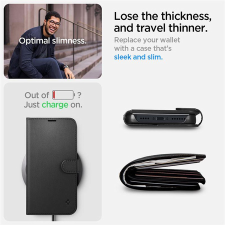 SPIGEN WALLET S IPHONE 14 BLACK