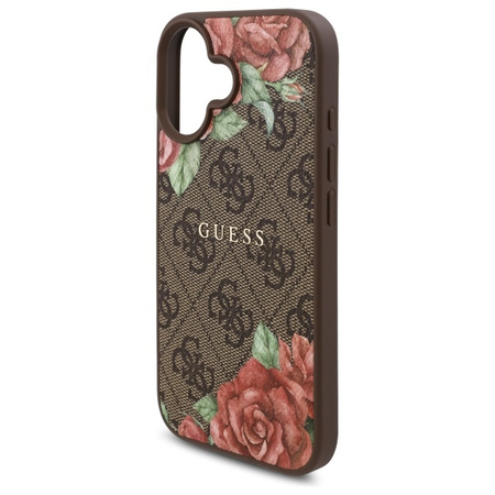 GUESS POKROWIEC DO IPHONE 16 6.1 HARDCASE Z WZOREM KWIATOWYM DO MAGSAFE
