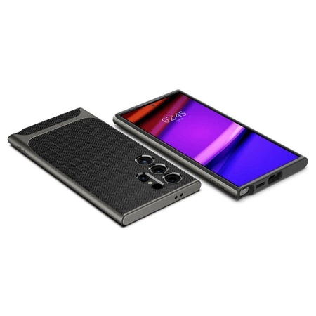 Etui Spigen Neo Hybrid na Samsung Galaxy S24 Ultra - metaliczny szary