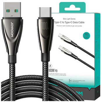 Kabel Joyroom Pioneer Series SA31-AC6 USB-A / USB-C 100W 1.2m - czarny