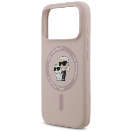KARL LAGERFELD ETUI SILICONE KARL&CHOUPETTE RING MAGSAFE DO IPHONE 17 PRO