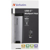 Verbatim Adapter Hub USB-C - USB-C/ 2xUSB-A 3.0/HDMI/Eternet aluminiowy/aluminum 49141