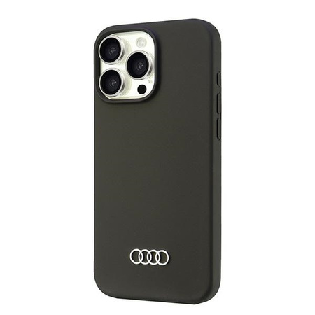 AUDI ETUI SILIKONOWE CASE POKROWIEC DO IPHONE 16 PRO MAX 69 CZARNY HARDCASE