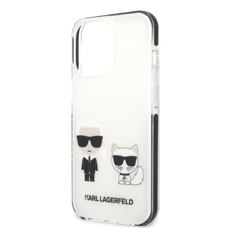 Etui Karl Lagerfeld KLHCP13LTPEKCW na iPhone 13 Pro / 13 hardcase - białe Karl&Choupette