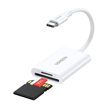 UGREEN CZYTNIK KART USB-C 2W1 DO TELEFONÓW TABLETÓW Z PAMIĘCIĄ SD I MICROSD