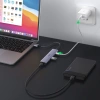 UGREEN HUB USB 4X 3.0 DO PC KOMPUTERA LAPTOPA Z PORTAMI SZYBKIEGO ŁADOWANIA