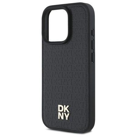 DKNY ETUI HARDCASE DO IPHONE 16 PRO 6.3 REPEAT PATTERN STACK LOGO