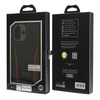 Audi Genuine Leather MagSafe iPhone 166.1 czarno-czerwony/black-red hardcase AU-TPUPCMIP16-R8/D3-RD