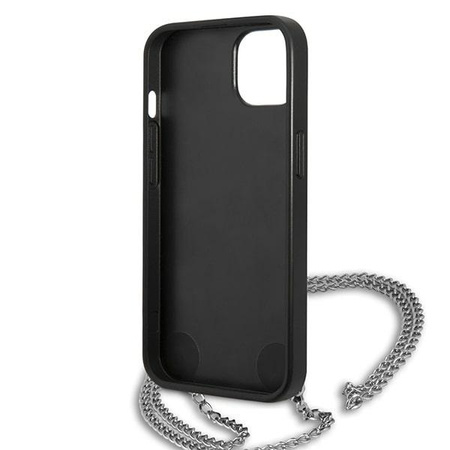 KARL LAGERFELD ETUI HARDCASE DO IPHONE 13 14 15 6,1 MAGNETYCZNE Z ŁAŃCUCHEM