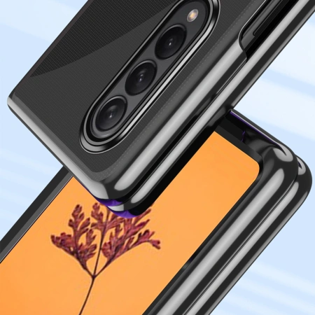 HURTEL ETUI POKROWIEC Z METALICZNĄ RAMKĄ DO SAMSUNG GALAXY Z FOLD 4 NOWOŚĆ
