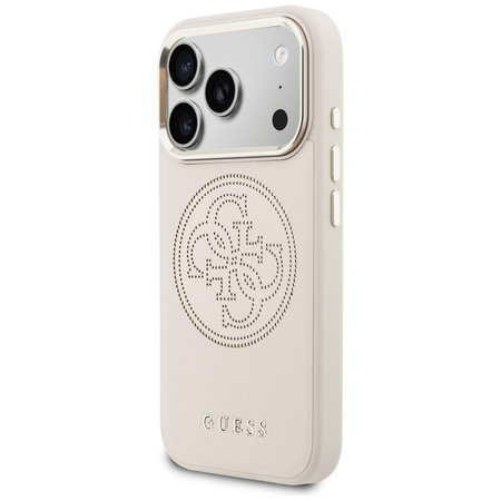 Etui Guess Perforated 4G MagSafe do iPhone 17 Pro Max różowy