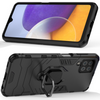 Ring Armor pancerne hybrydowe etui pokrowiec + magnetyczny uchwyt Samsung Galaxy A22 4G czarny