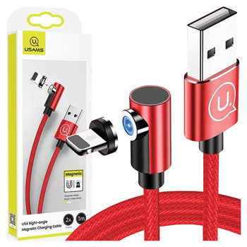 USAMS KABEL DO LIGHTNING 1M MAGNETYCZNY DO IPHONE 12 13 14 1M SJ444USB02