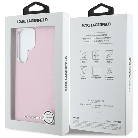 KARL LAGERFELD ETUI DO SAMSUNG GALAXY S25 ULTRA Z METALOWYM LOGO DO MAGSAFE