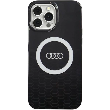 Etui Audi IML Big Logo MagSafe na iPhone 13 Pro Max - czarne