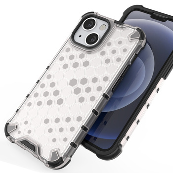 HURTEL POKROWIEC PANCERNY DO IPHONE 13 MINI Z PRZEZROCZYSTĄ RAMKĄ HONEYCOMB