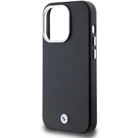 Etui BMW Signature Wrapped Metal MagSafe na iPhone 14 Pro - czarne