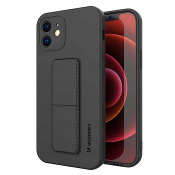 WOZINSKY ETUI KICKSTAND DO IPHONE XS MAX SILIKONOWE Z PODSTAWKĄ STYLIZOWANE
