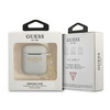 Guess GUA2LSC4EG AirPods cover szary/grey Silicone Charm 4G Collection