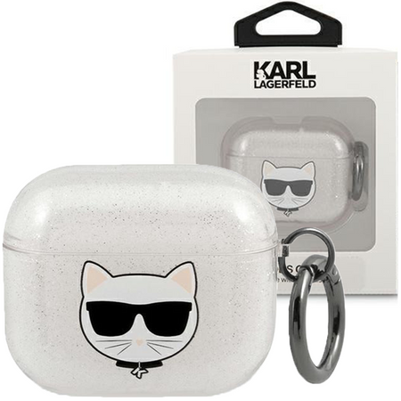 Karl Lagerfeld KLA3UCHGS AirPods 3 cover srebrny/silver Glitter Choupette