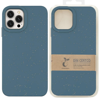 Eco Case etui iPhone 14 Plus silikonowy degradowalny pokrowiec granatowe