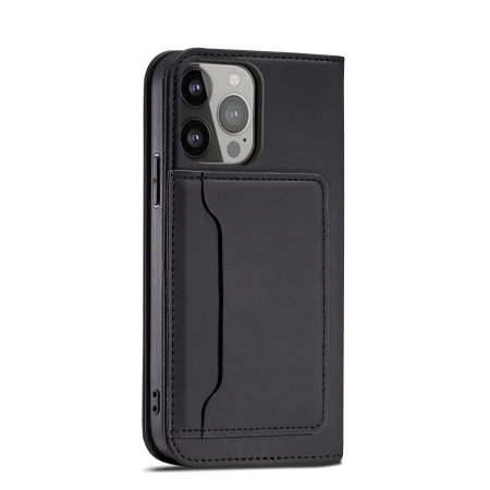 HURTEL ETUI MAGNET CARD CASE DO IPHONE 13 POKROWIEC NA KARTY Z PODSTAWKĄ