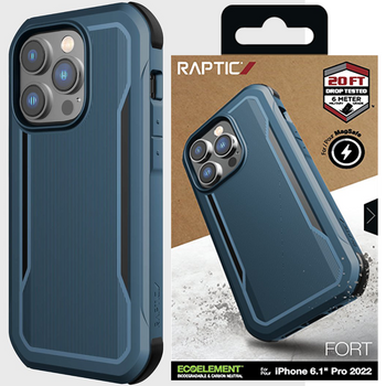 Raptic X-Doria Fort Case etui iPhone 14 Pro Max z MagSafe pancerny pokrowiec niebieski