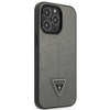 GUESS ETUI DO IPHONE 13 PRO MAX 6,7 Z TWARDEJ SKÓRY SAFIANO TRIANGLE LOGO