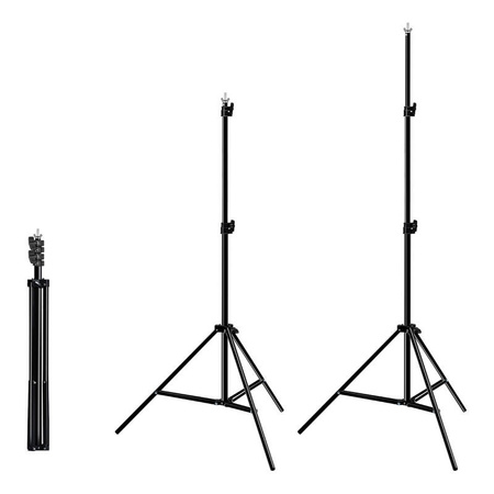 PULUZ ZESTAW STATYW 2X3M + TŁA FOTOGRAFICZNE 3 SZT DO FOTOGRAFII STUDIALNEJ