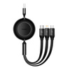 BASEUS KABEL 3W1 DO LIGHTNING 66W 2A MICRO USB USB-C 1.1M SZYBKIE ŁADOWANIE