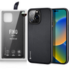 Dux Ducis Fino etui pokrowiec pokryty nylonowym materiałem iPhone 14 Pro Max czarny