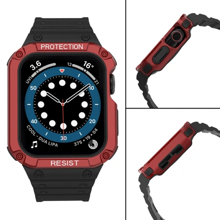 HURTEL PROTECT STRAP BAND OPASKA Z ETUI DO APPLE WATCH 9 8 7 6 5 4 3 2 SE