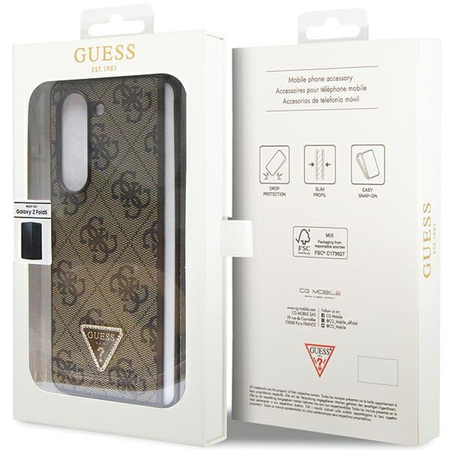 GUESS HARDCASE DO SAMSUNG Z FOLD5 4G LEATHER Z TRIANGULARNYM STRASSEM