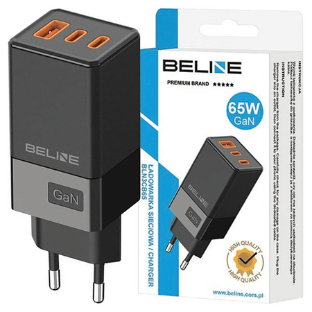 BELINE ŁADOWARKA 2X USB-C 1X USB 65W PD 3.0 QC 3.0 DO TELEFONÓW LAPTOPÓW GA