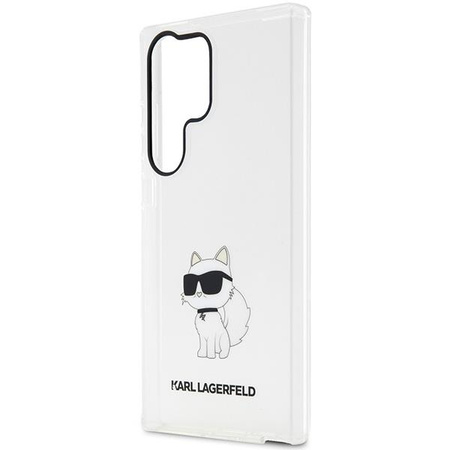 Etui Karl Lagerfeld KLHCS23LHNCHTCT S23 Ultra S918 - przezroczyste hardcase Ikonik Choupette