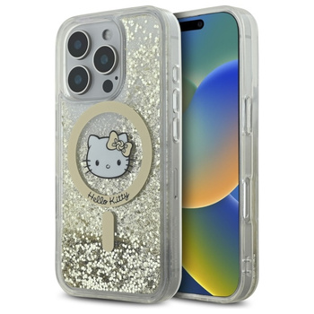 HELLO KITTY POKROWIEC MAGNETYCZNY DO IPHONE 16 PRO HARDCASE LIQUID GLITTER