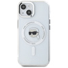 KARL LAGERFELD ETUI MAGNETYCZNE DO IPHONE 15 PLUS METALOWE Z LOGO KARL HEAD