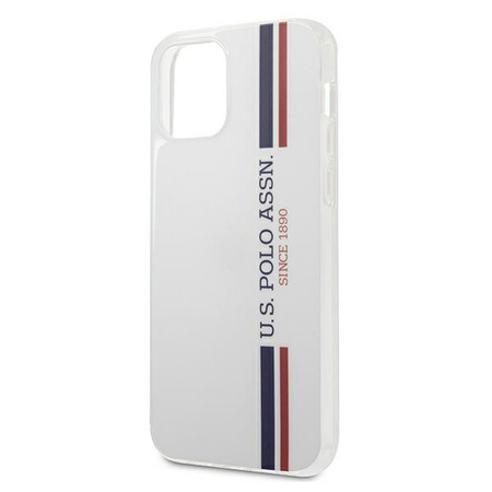 Etui U.S. Polo Assn. Tricolor Collection na iPhone 12 Pro Max - białe