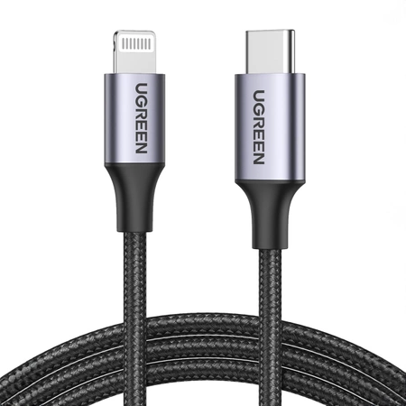 Kabel Ugreen US304 Lightning - USB-C 2.0 MFi 2 m - szary