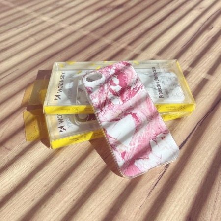 Wozinsky Marble żelowe etui pokrowiec marmur Samsung Galaxy A12 / Galaxy M12 czarny  6666