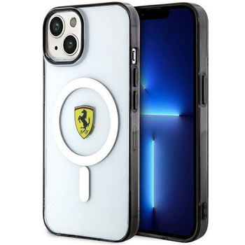 Etui Ferrari FEHMP14SURKT na iPhone 14 przezroczysty/- przezroczyste hardcase Outline Magsafe