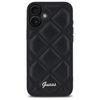 GUESS ETUI CASE HARDCASE DO IPHONE 16 61 CZARNY QUILTED METAL LOGO