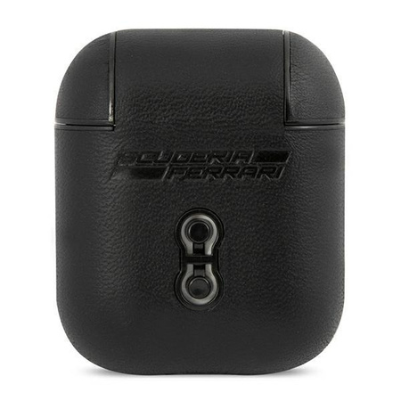 Ferrari FESA2LEBK AirPods cover czarny/black On Track Leather